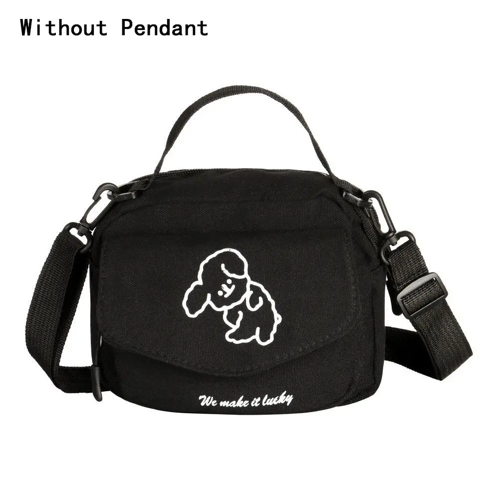 

Cute Canvas Shoulder Bag Large Capacity Harajuku Style Underarm Bag Handbag Cartoon Crossbody Bag Women Girls