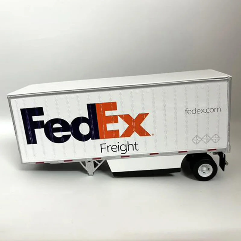 1/50 مقياس فيديكس اكسبرس الحاويات غير مدعومة القدم سبيكة سيارة نموذج تحصيل لعبة هدية تذكارية عرض حلية #2