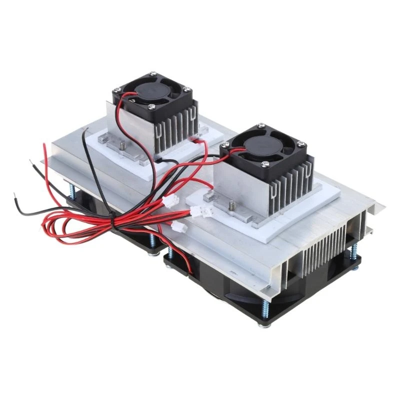  Thermoelectric Cooler Peltier 12V 120W Semiconductor Refrigeration Machine Cooler DIY Radiator Air Cooling Module + Fan