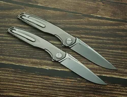 Astrum cuchillo plegable M390 hoja titanio mango cerámica EDC