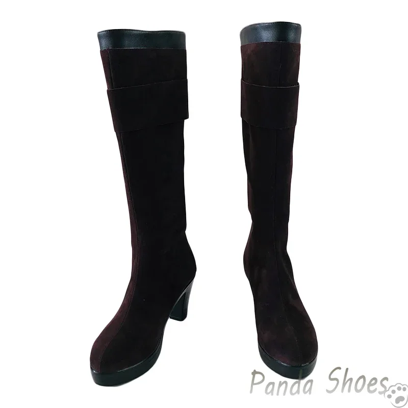 Danganronpa Kirigiri Kyoko Cosplay Shoes Anime Game Cos Long Boots Dangan Ronpa Cosplay Costume Prop Shoes for Con Halloween