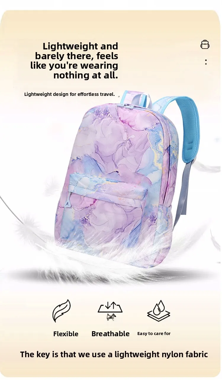 Kochou Shinobu Print School Backpack Set with Lunch Bag Pencil Case for Girls Kids Student Bookbag