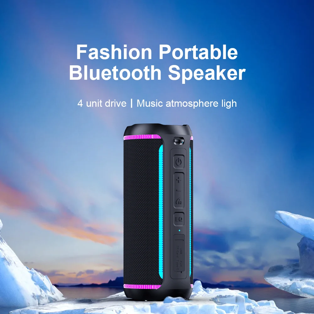 XDOBO Dignity 50W Portable Bluetooth caisson de basses haut-parleur RGB lumière Camping fête étanche boîte à son extérieure 6600mAh TWS TF/AUX/US