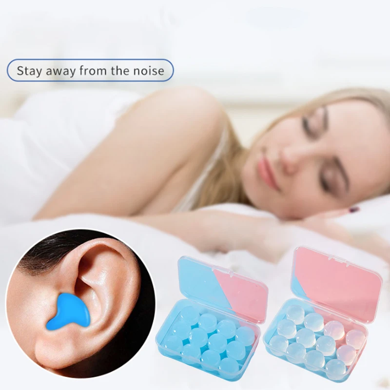 

Silicone Sleeping Ear Plugs Noise Reduction Anti Snore Sound Insulation Earplug Swimming Earplugs Waterproof Quiet Sleep