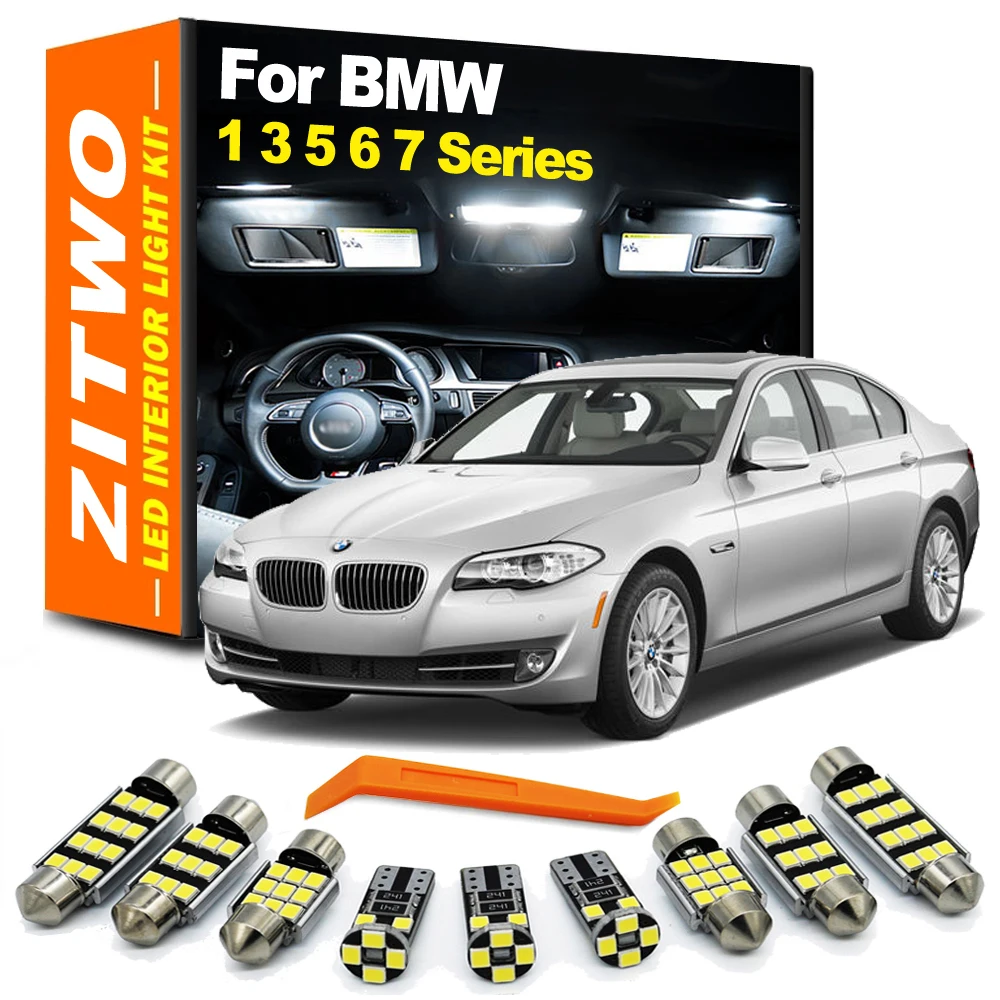 ZITWO LEVOU Kit de Luz Interior Para BMW 1 3 5 6 7 Série E87 E81 F20 E46 E90 E91 E92 E93 E39 E60 E61 F10 F11 E63 F12 F06 E65 E66