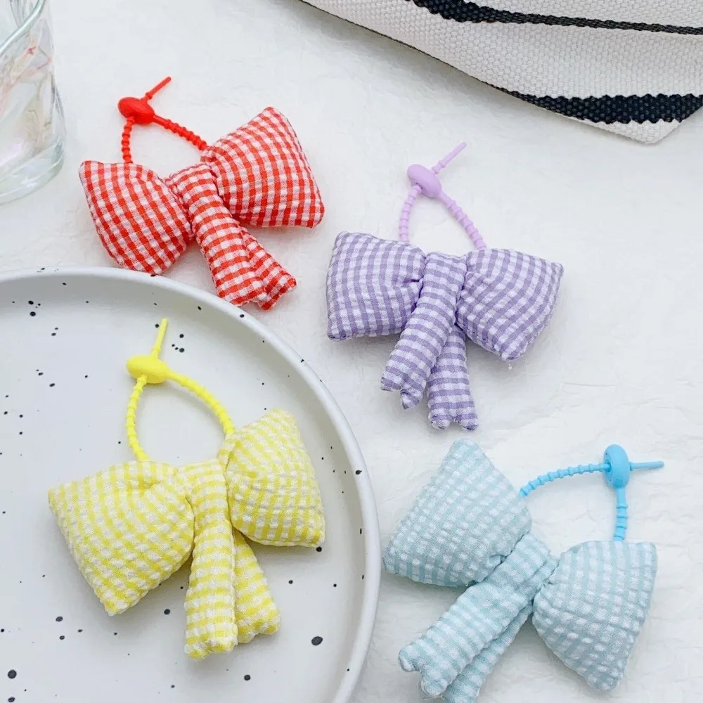 Прекрасный милый брелок с бантом, девичий дизайн, атмосферный стиль, сумка, подвесной аксессуар, хлопковая сумка с бантом, кулон для женщин