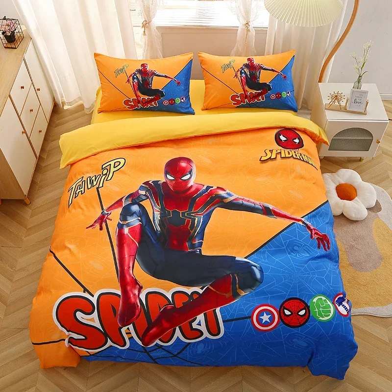 Disney Cartoon Boy Duvet Cover Set Pillow Case for Boy Bedroom  Bedding Single Size Bed Room  Birthday Gift