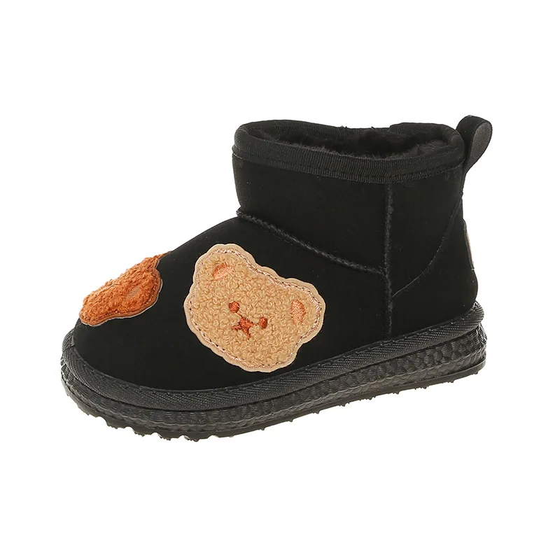 Stivali da ragazza dei cartoni animati Scarpe da bambino calde e carine Nuovo stivale da neve invernale Stivaletti semplici e versatili Comfort Stivali da bambino spessi Scarpe di cotone