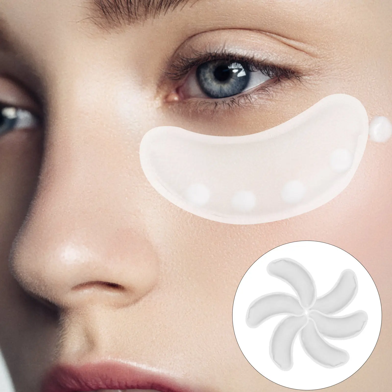 

6Pcs Reusable Eye Gel Pads Under Eye Cooling Patches Cold Hot Compress for Tired Eyes Puffiness Dark Circles Relief Trendy