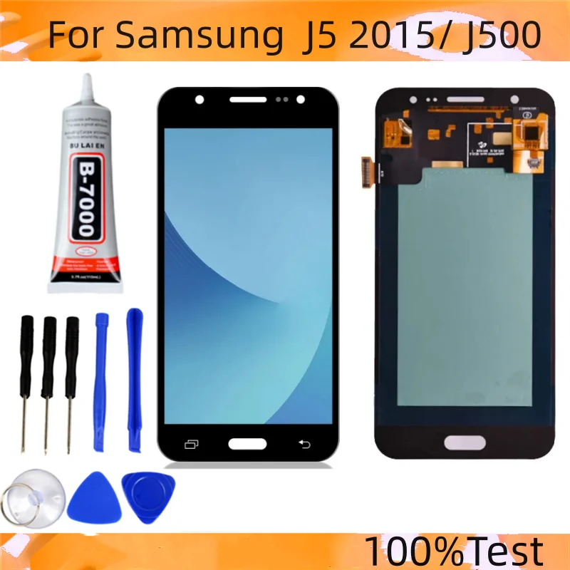 Tested j500f LCD For Samsung Galaxy J5 2015 J500 J500FN J500M J500H LCD Display Touch Screen Digitizer Assembly