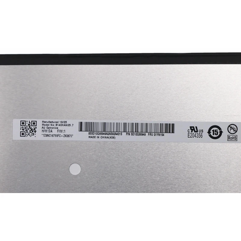 Imagem -04 - Polegada B140han05.7 N140hcg-gq2 Led Tela Lcd Ips Matriz 1920x 1080 Fhd Fosco 400 Brilho 14.0
