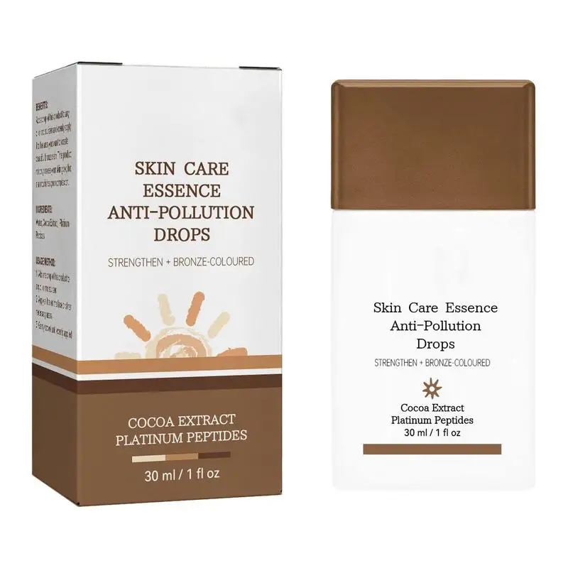 30ml Self Tanning Essence Natural Glow Skin Color Tanning Essence Bronzer Drops Face Body Tanning Booster Self Tanner Drops