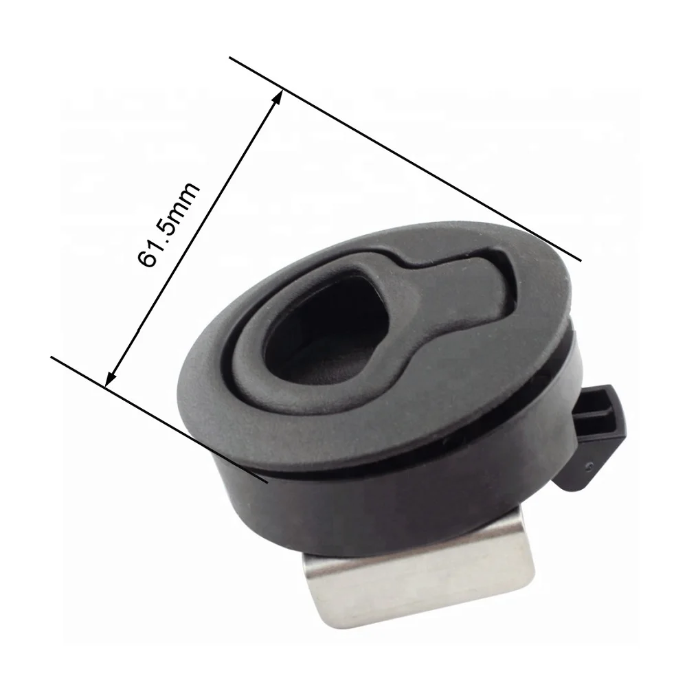 1 Piece 2 inch Round Flush Side Mount Hatch Ring Pull Latch Marine Boat Deck Lift Handle
