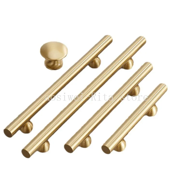 

Brass Cabinet Handle Creative New High-end Modern Minimalist Drawer Cabinet Wardrobe Door Light Luxury Cabinet Long Handle