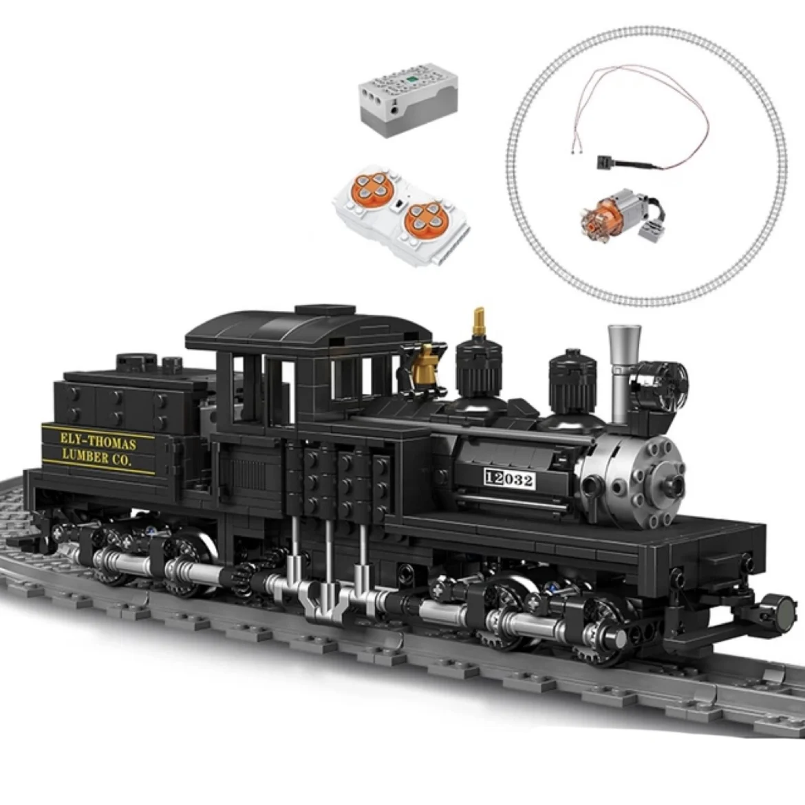 

Mould King 12032 Technical Shay-type Steam Locomotive Building Blocks Railway Train Model Bricks Toys For Kids Birthday Gifts