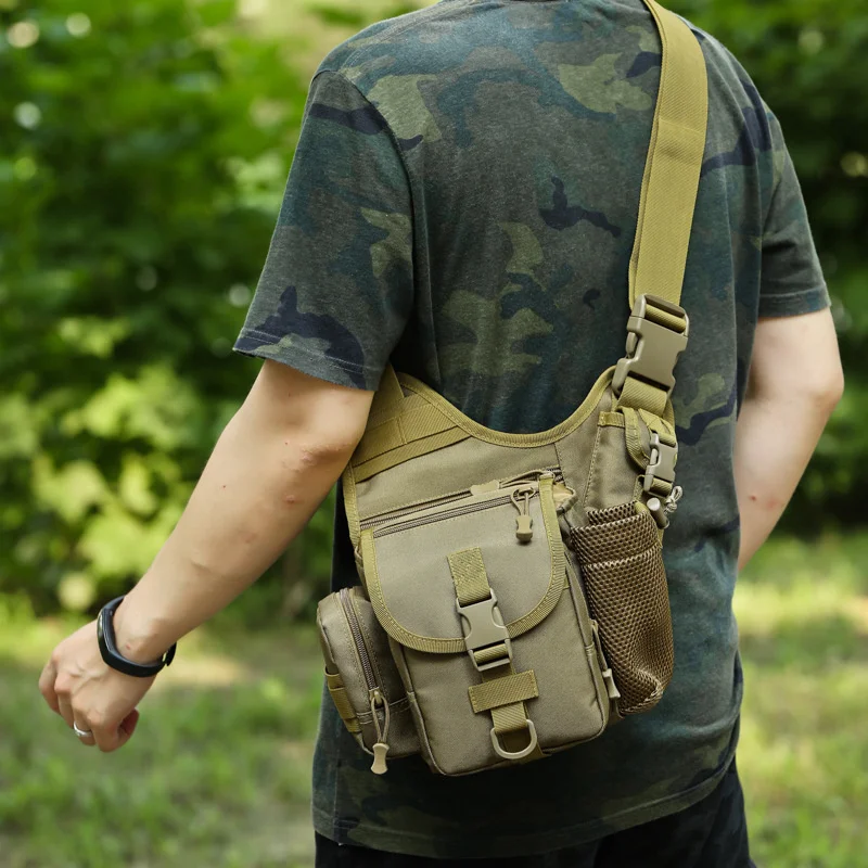 Shoulder Bag 900D Oxford Outdoor Camera Chest Messenger Bag Waist Pack Climbing Camping Trekking Hunting Pack