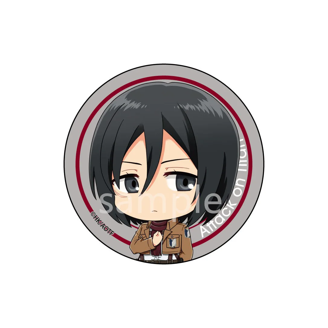 Attacco su Titano Mikasa Armin Erwin Smith Levi Hanji Anime Distintivo Ciondolo Portachiavi Accessori Merce Ricordo da collezione