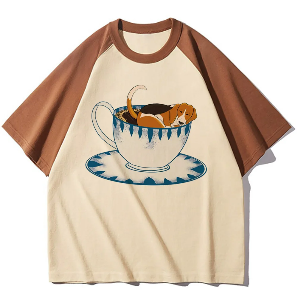 

Beagle tshirt teen Classic Grunge Psychedelic streetwear Breathable kawaii top tees Classic Vintage women anime graphic Punk