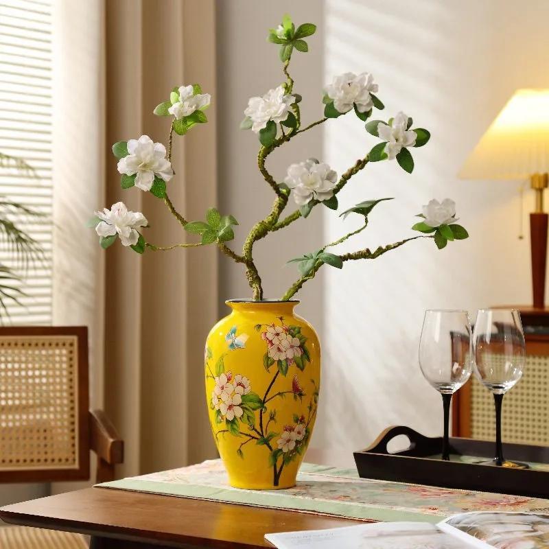 Vintage Ceramic Vase, Tsinghua Porcelain Antique Porcelain Vase, Chinese Style Vase, Water Tank