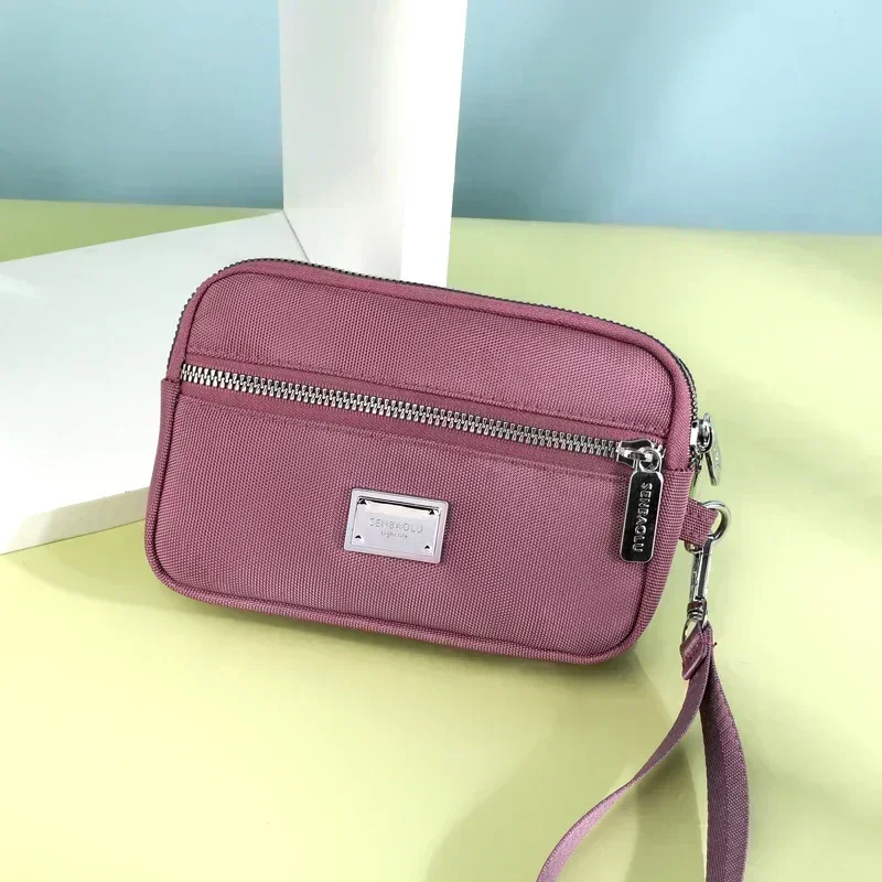 KIP01   2023 New Fashion Handheld Bag Korean Version Leisure Mom's  Nylon Multi Layered Small Square