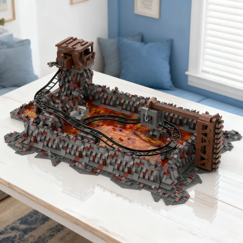 

Конструктор MOC «Храм Судного дня» (5073 детали) по мотивам Индианы Джонса, креативный подарок, коллекционный декор, премиум-класс для детей и взрослых, для рабочего стола