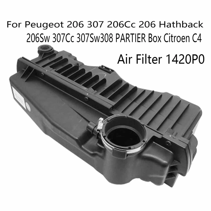 

Air Filter 1420P0 Air Intake System For Peugeot 206 307 206Cc 206 Hathback 206Sw 307Cc 307Sw308 PARTIER Box Citroen C4