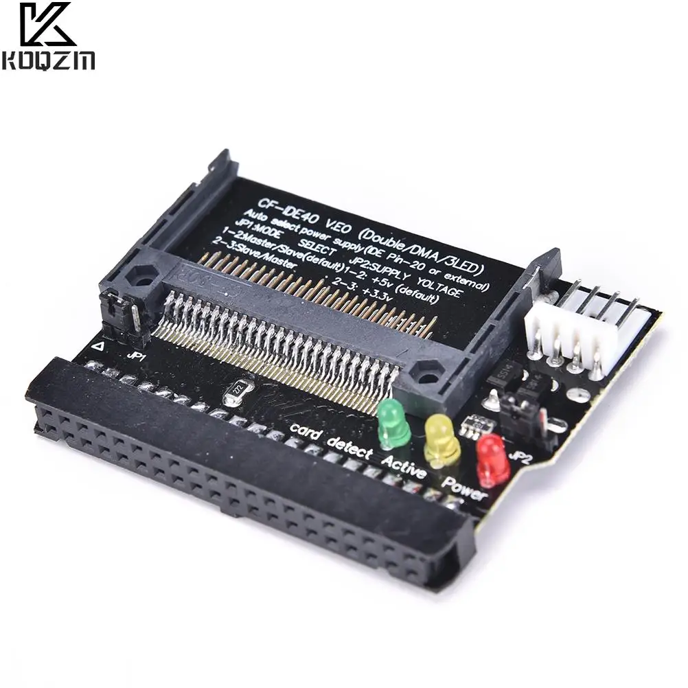 Compact Flash CF para 3.5 conversor feminino, IDE adaptador inicializável, 40 Pin, 1PC