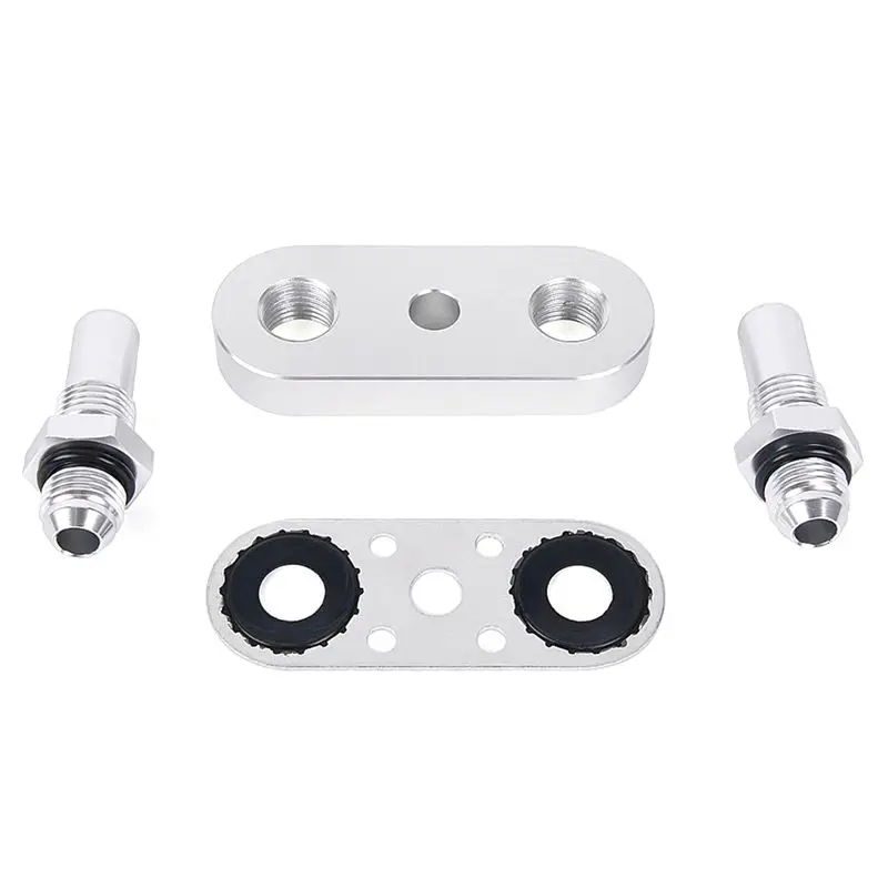 

Seal Compatible For 6AN Fittings Transmission Cooler Line Adapter Plate For 6L80E 6L90E 8L90E