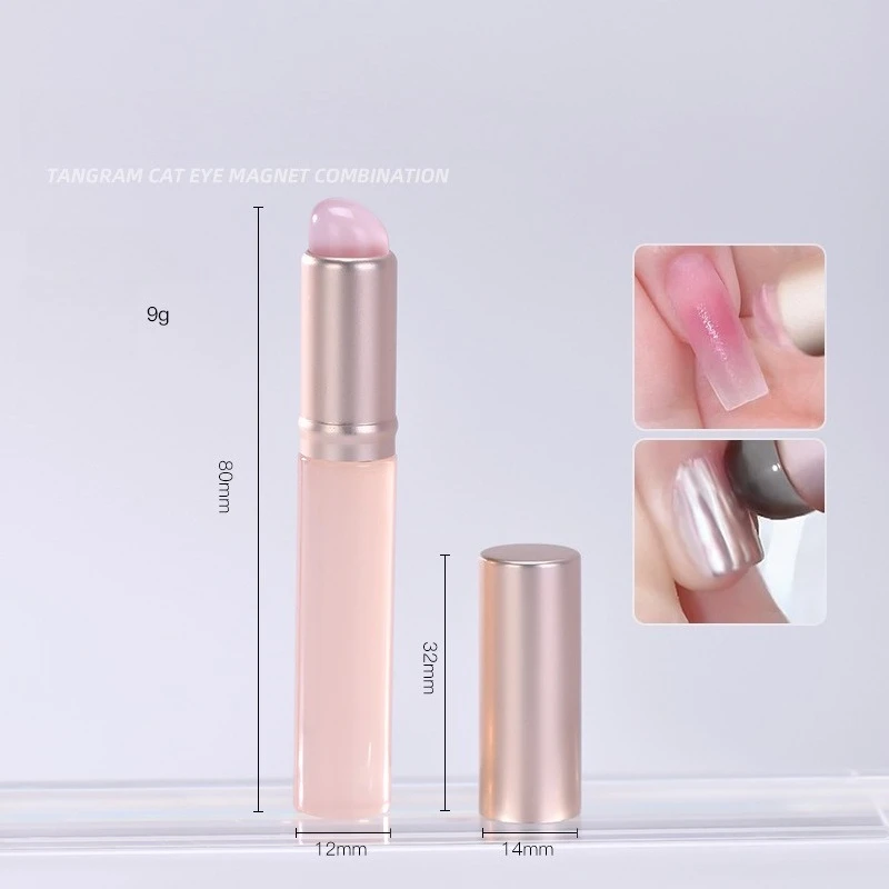 2 قطعة أدوات الأظافر الصغيرة فرشاة سيليكون ماتي القلم برميل لطخة التدرج أحمر الخدود فرشاة الصحافة ملصق الوردي فرشاة الأظافر مسمار أداة فنية