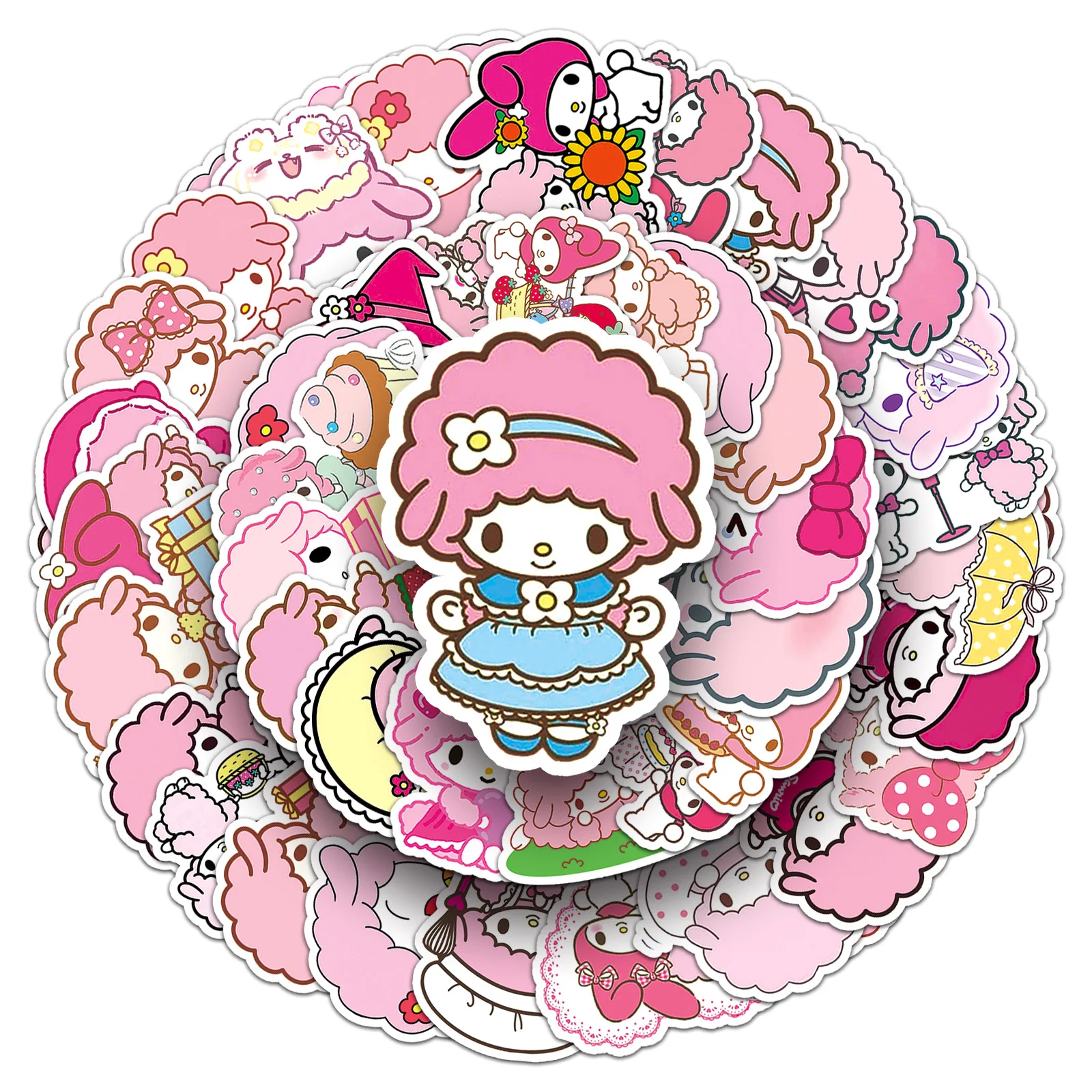 10/50pcs kawaii meine süße Klavier melodie Aufkleber Sanrio Anime Aufkleber DIY Auto Gitarre Laptop Tasse Helm wasserdicht niedlichen Aufkleber Spielzeug