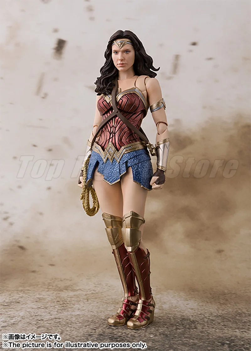 In Stock 100% Original BANDAI S.H.Figuarts shf Wonder Woman Justice League Ver Action Figure for Collection