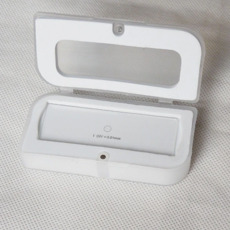 Microscope Calibration Microscopio Glass Slides Reticle Ruler Stage Dial Micrometer For Biological Measuring Calibration Ruler