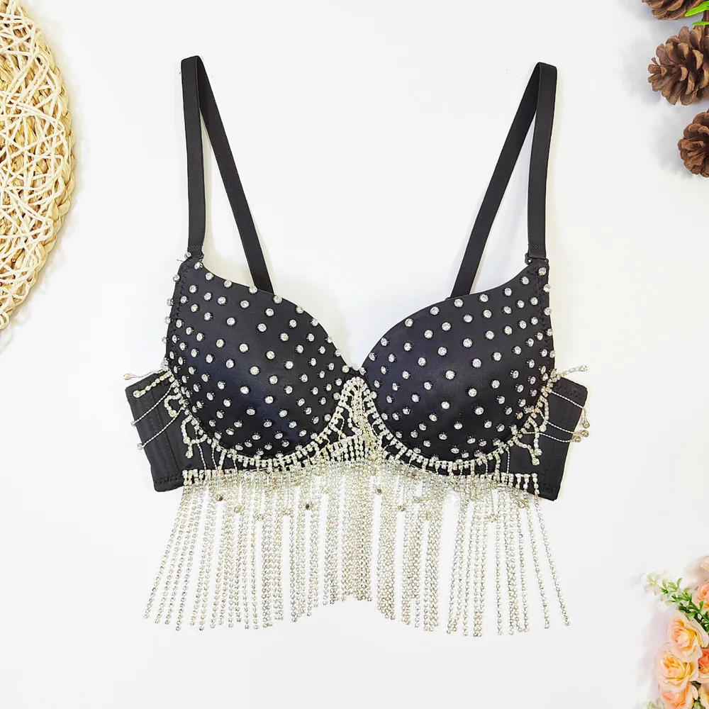

Y2k Top Shirts for Women Clothing Sexy Tank Tops Bra Bling Diamond Rhinestone Fashion Clothes Hotsweet Party Night Club Corset