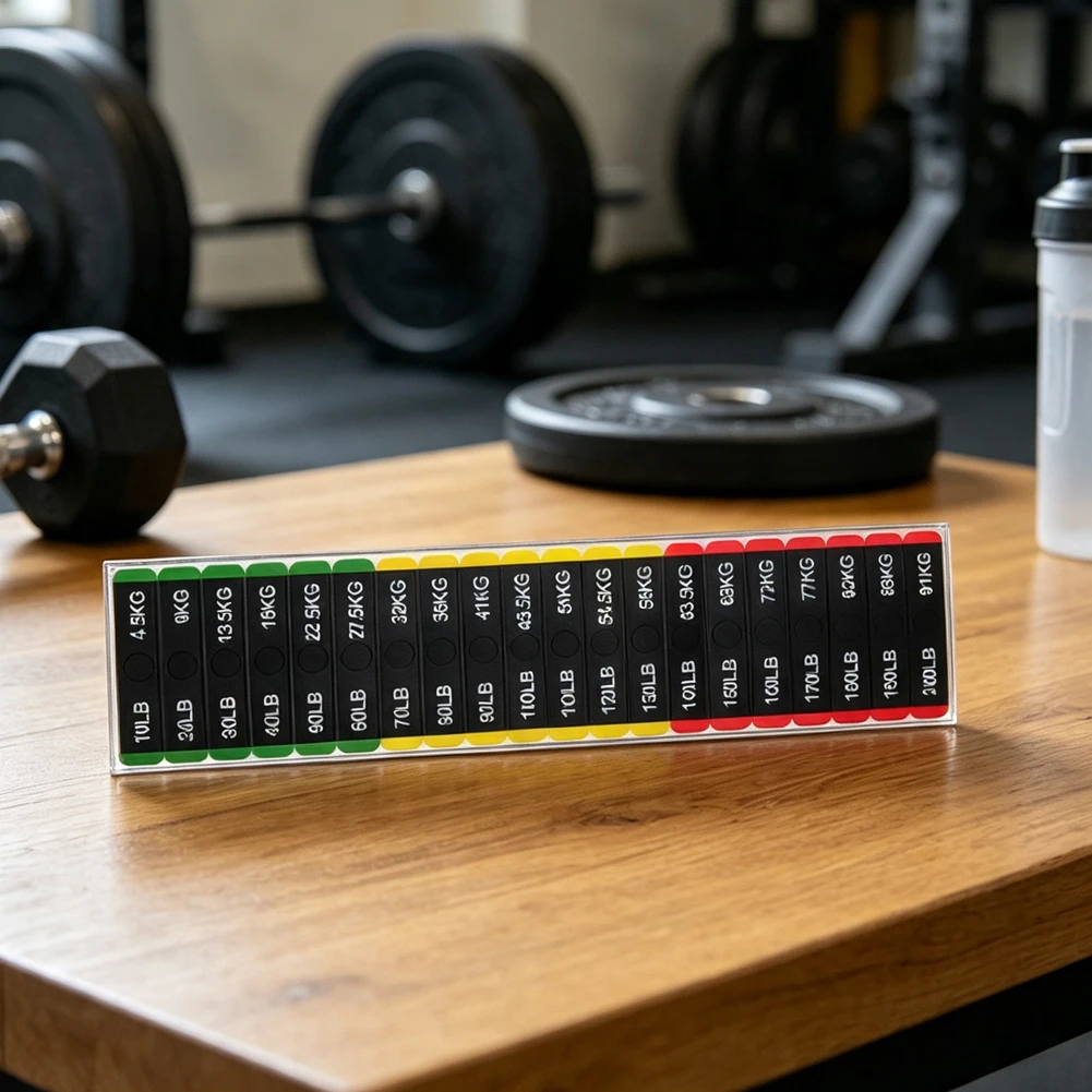 Fitness Equipment Weight Stickers Gym Weight Stack Label 4.5kg-91kg Number Markings Indoor Fitness Accessories