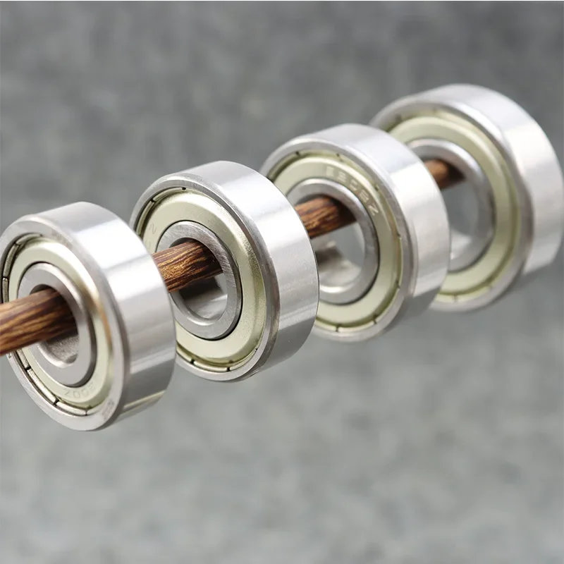 2/lote de rodamientos 6200 6201 6202 6203 6204 6205 6206 6207 ZZ, sello de Metal, rodamiento rígido de bolas de acero cromado de alta calidad y bajo ruido