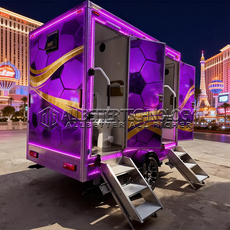 

Allbetter New Design Mobile Toilet Trailer Vip Luxury Restroom Trailer Custom Bathroom Trailer Portable Toilet for Sale