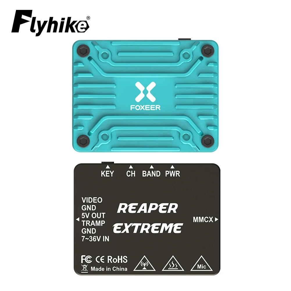 

Foxeer Reaper Extreme 2.5W 5.8G 40CH Pitmode 25mW 200mW 500mW 1.5W 2.5W Adjustable FPV VTX 2-8S 20X20mm for FPV Long Range