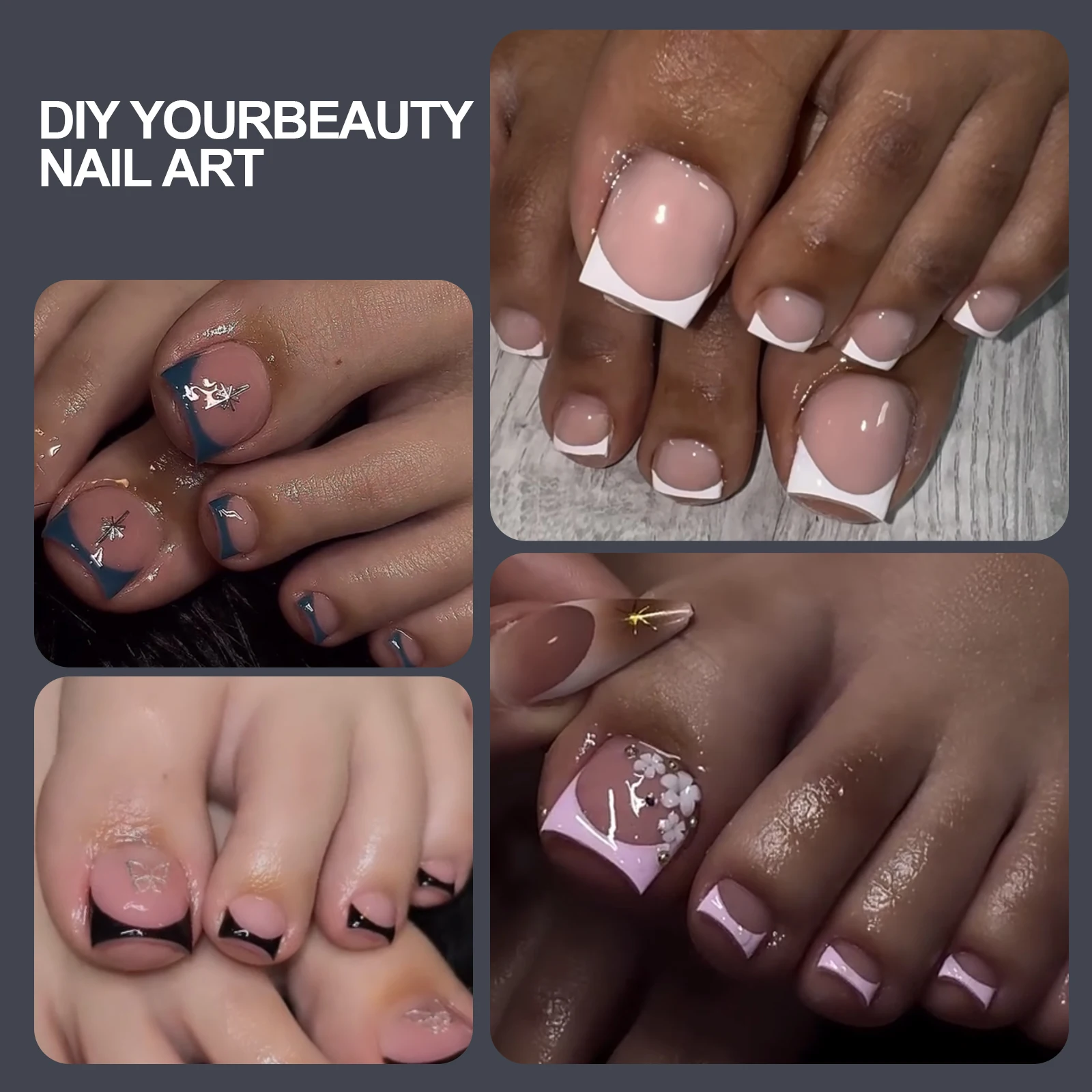 150 قطعة/صندوق تو المزدوج استخدام مسمار قالب ل البولي ايثيلين تمديد هلام أظافر الاستخدام المزدوج قالب قابلة لإعادة الاستخدام غطاء كامل قالب الاكريليك العلوي #2