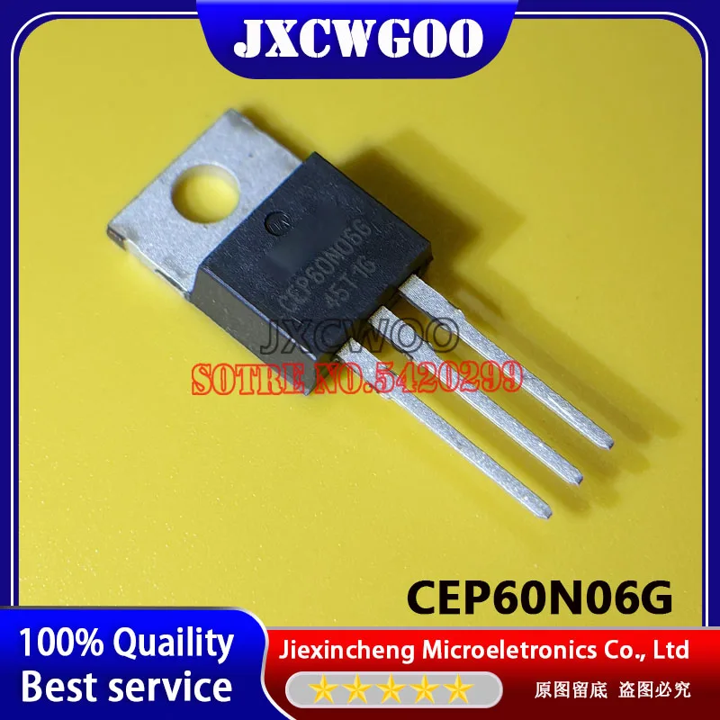 (10-50Pieces)  CEP60N06G CEP60N06 TO-220 60V 60A MOSFET New orignal