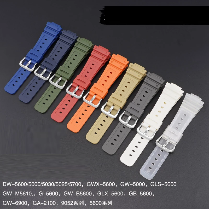 For DW5600/5000 Silicone Band Rubber Strap for Casio G-Shock 6900 G5600 Series Sport Waterproof Replacement Band Accessories