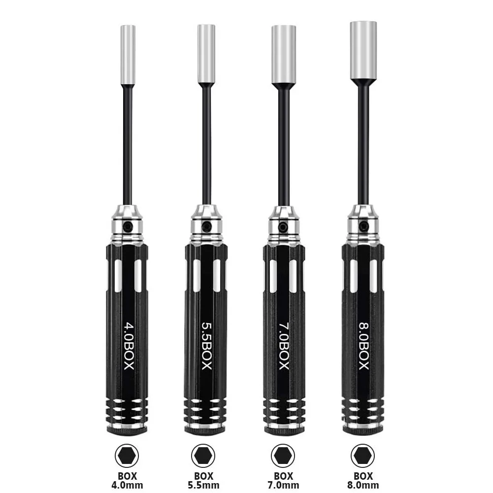 4個入り 8.0 7.0 5.5 4.0 六角ドライバーセット アレンスクリュードライバー RCツール フラットヘッド六角スクリュードライバー レンチツールキット RCクアッドコプター用