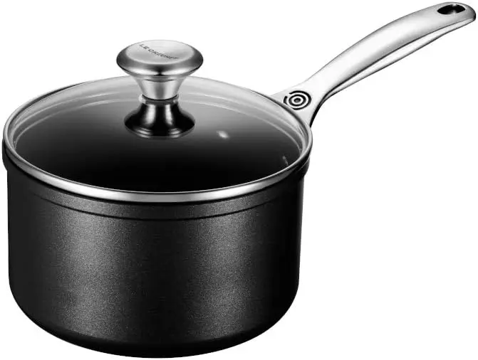 

Creuset Toughened Nonstick PRO Saucepan With Glass Lid