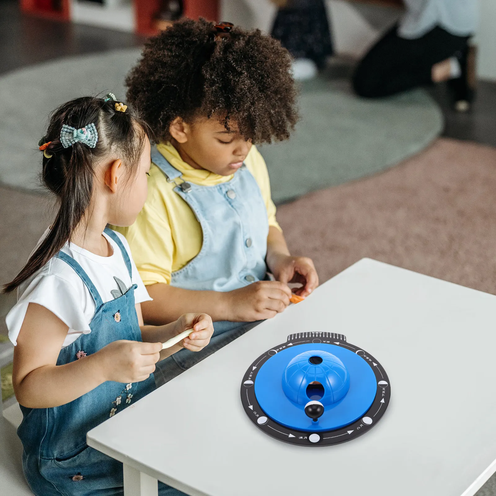 

Moon Phase Demonstrator Compact Lunar Phase Simulator for Home School Science Teaching Instruments Educational