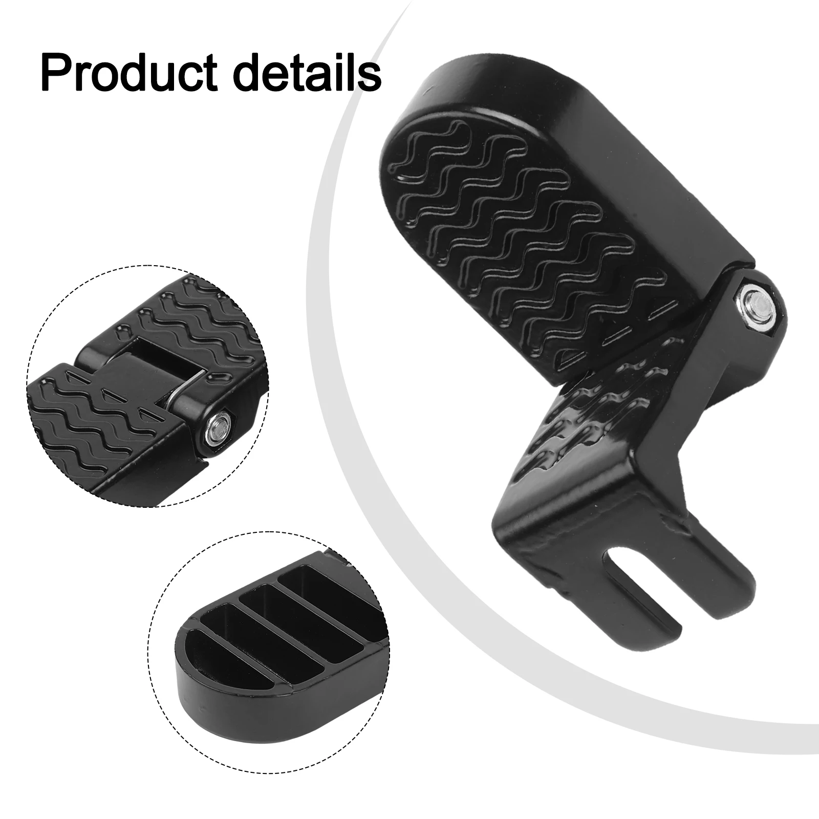 

2 Pc Pedals Ebike Motorcycle Electric Bike Folding Rear Passenger Footrest Pedal Pegs Aluminum Alloy No Rust Bicycle Accessries