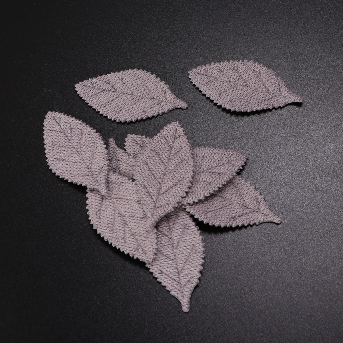 

50pcs Simulation Leaf Shape Hair Clips Accessories For Girls Creative Cloth Hair Barrettes Diy Kids Hairstyle Decor Grey