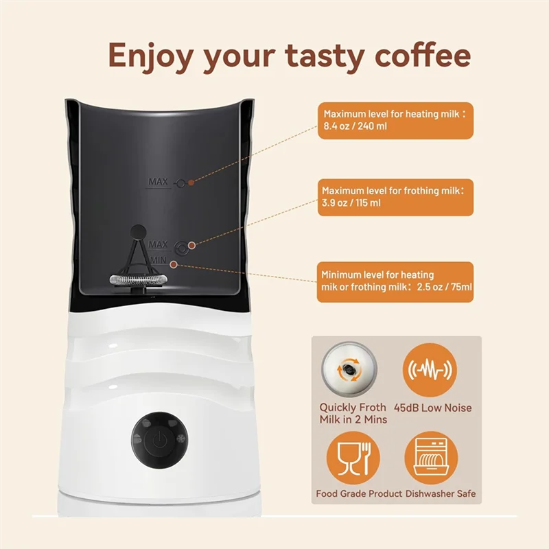 A86I-2Pcs استبدال خفقت ل Secura التلقائي الحليب Frother الكهربائية الحليب باخرة MMF-809-WH الحليب Frother الملحقات