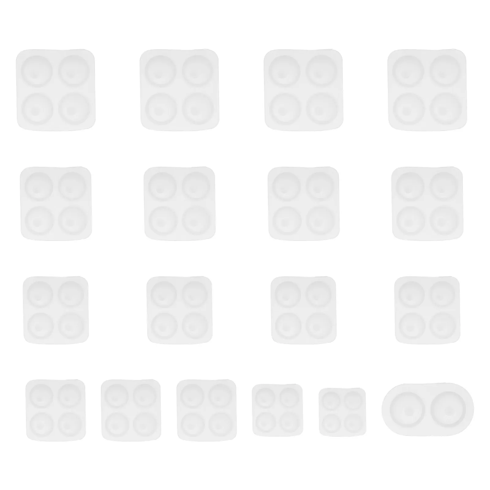 

Набор из 18 силиконовых форм для глаз, формы для литья из смолы, для поделок своими руками, гладкая поверхность, легкие, подходят для начинающих