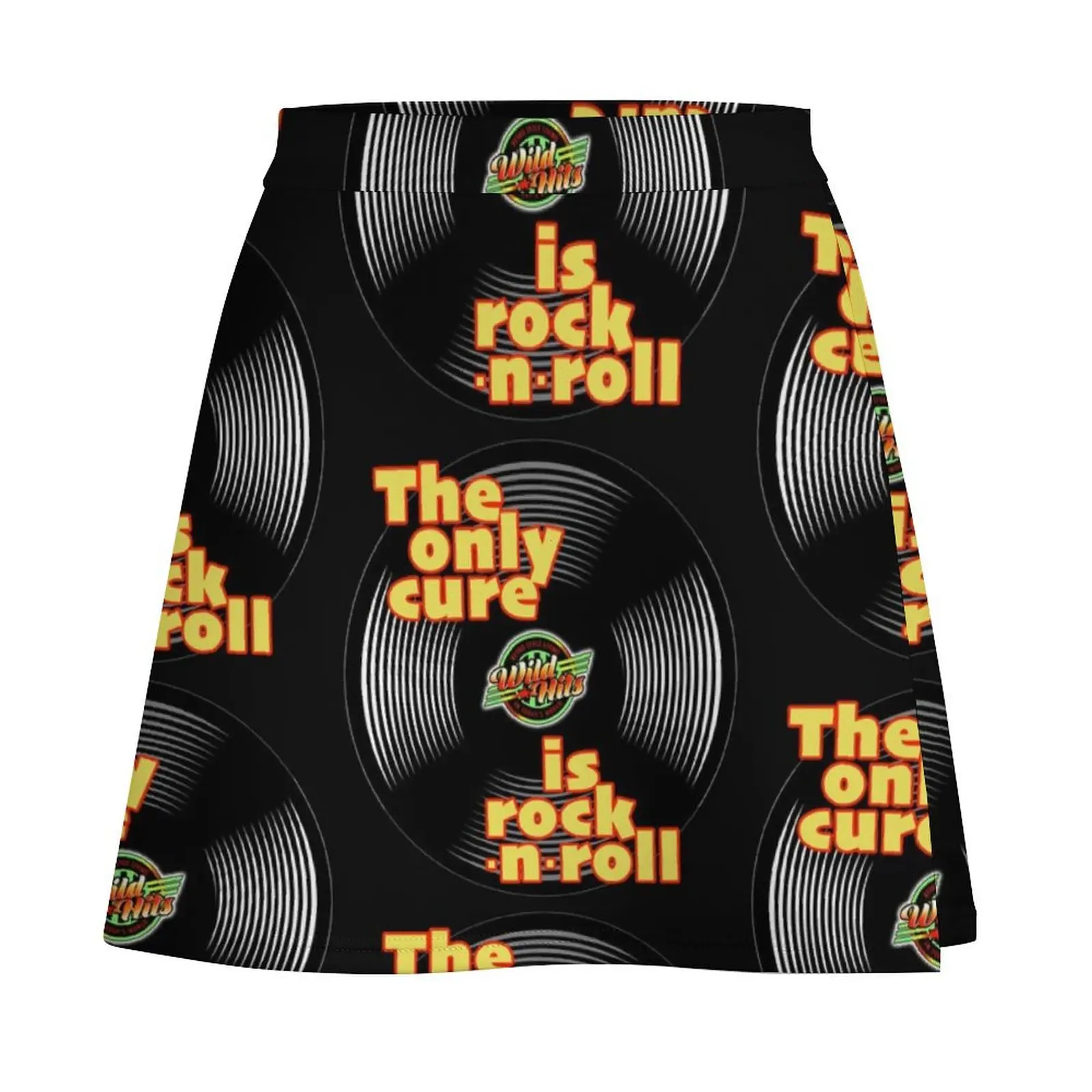 Rock n Roll Theme Retro Design Mini Skirt Women's summer skirts korean style clothes women 2025 Mini Skirt