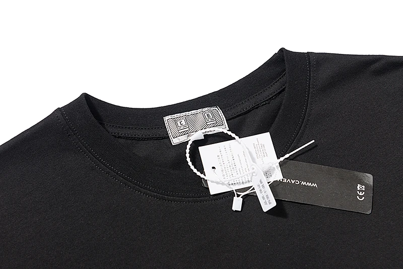 Breathable Cotton Summer CE Black Round Neck Short Sleeve Mobile Phone Print Men Women CAVEMPT Tshirt Casual Street Cleanfit Tee
