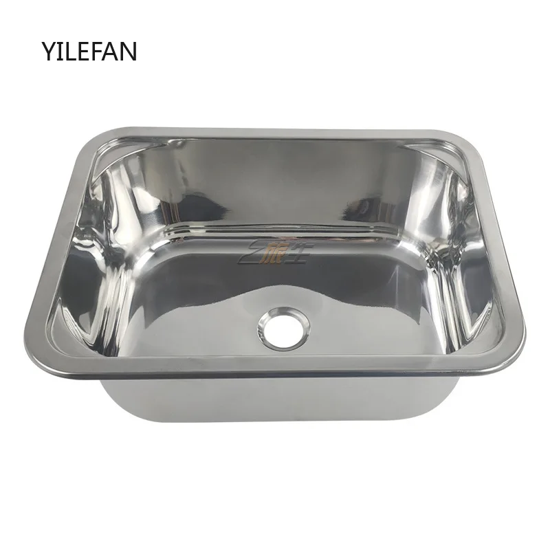 Stainless Steel Square Topmount Drop In Small Kitchen & Bar Sink Single Bowl Kitchen Sinks for Wet Bar RV with Cutting Board